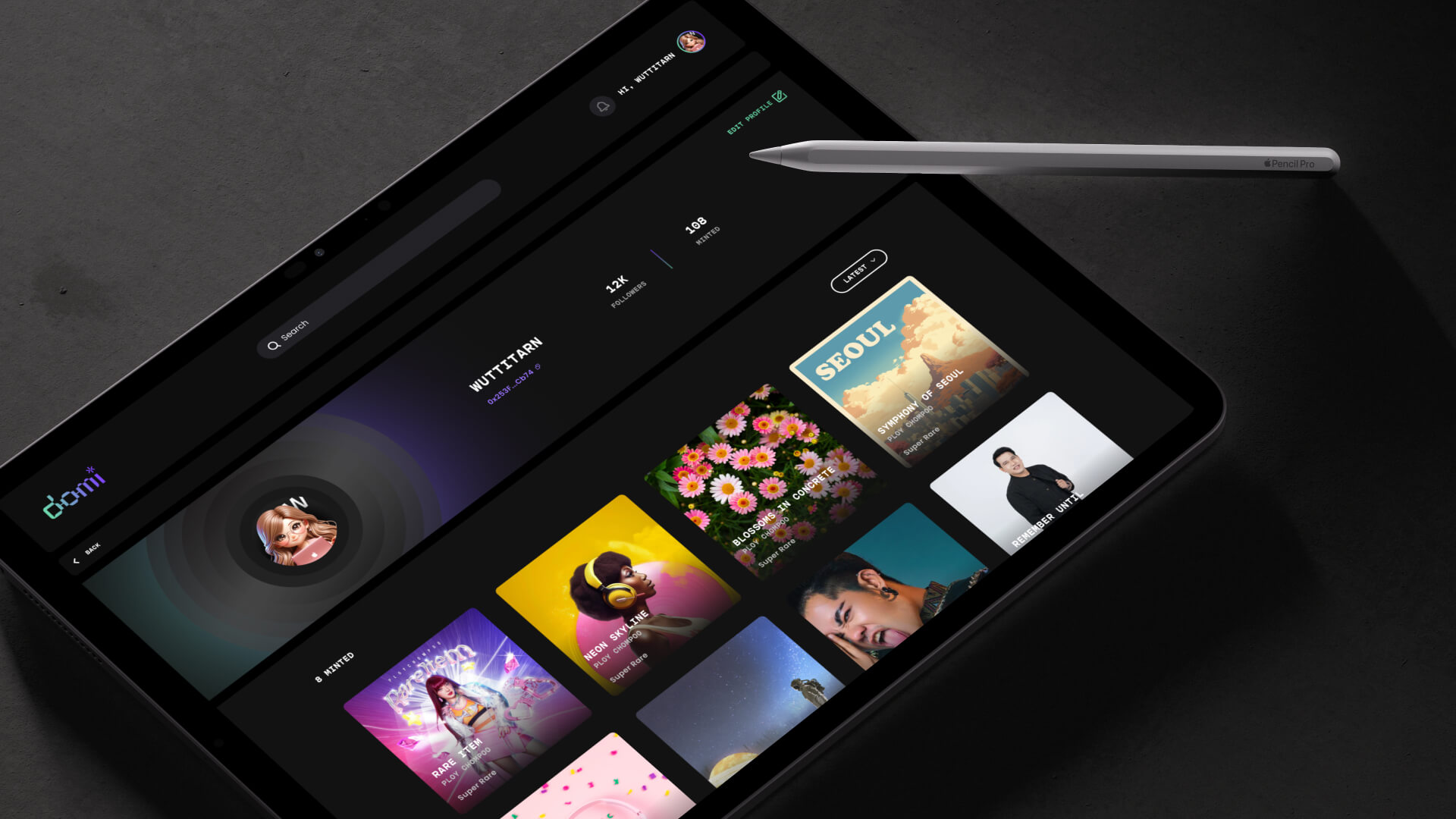 Domi — Music NFT Platform process image 2